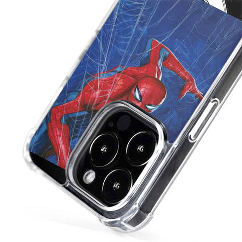 Marvel Spiderman World of Webs iPhone 15 Pro MagSafe Case